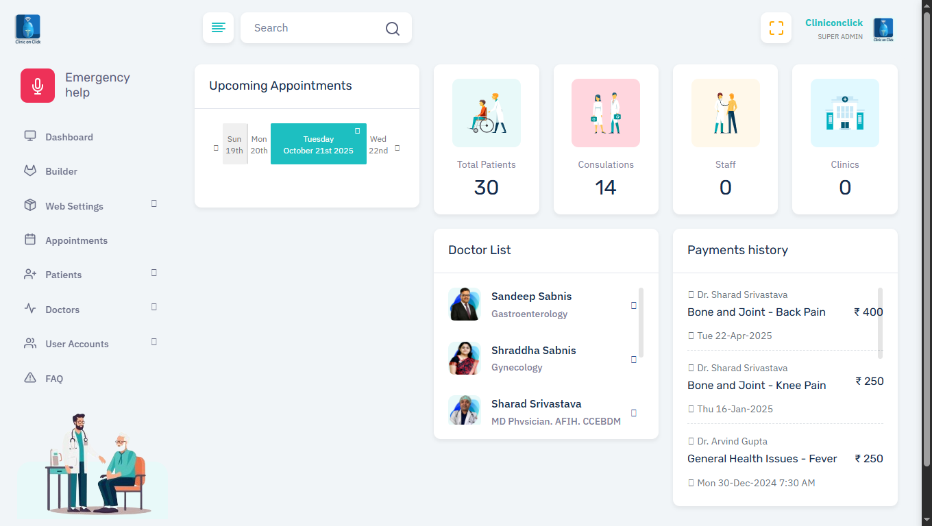 Clinic management system Allahabad