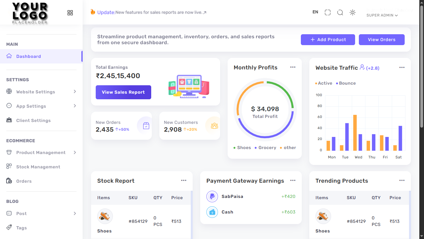 E-commerce project Allahabad